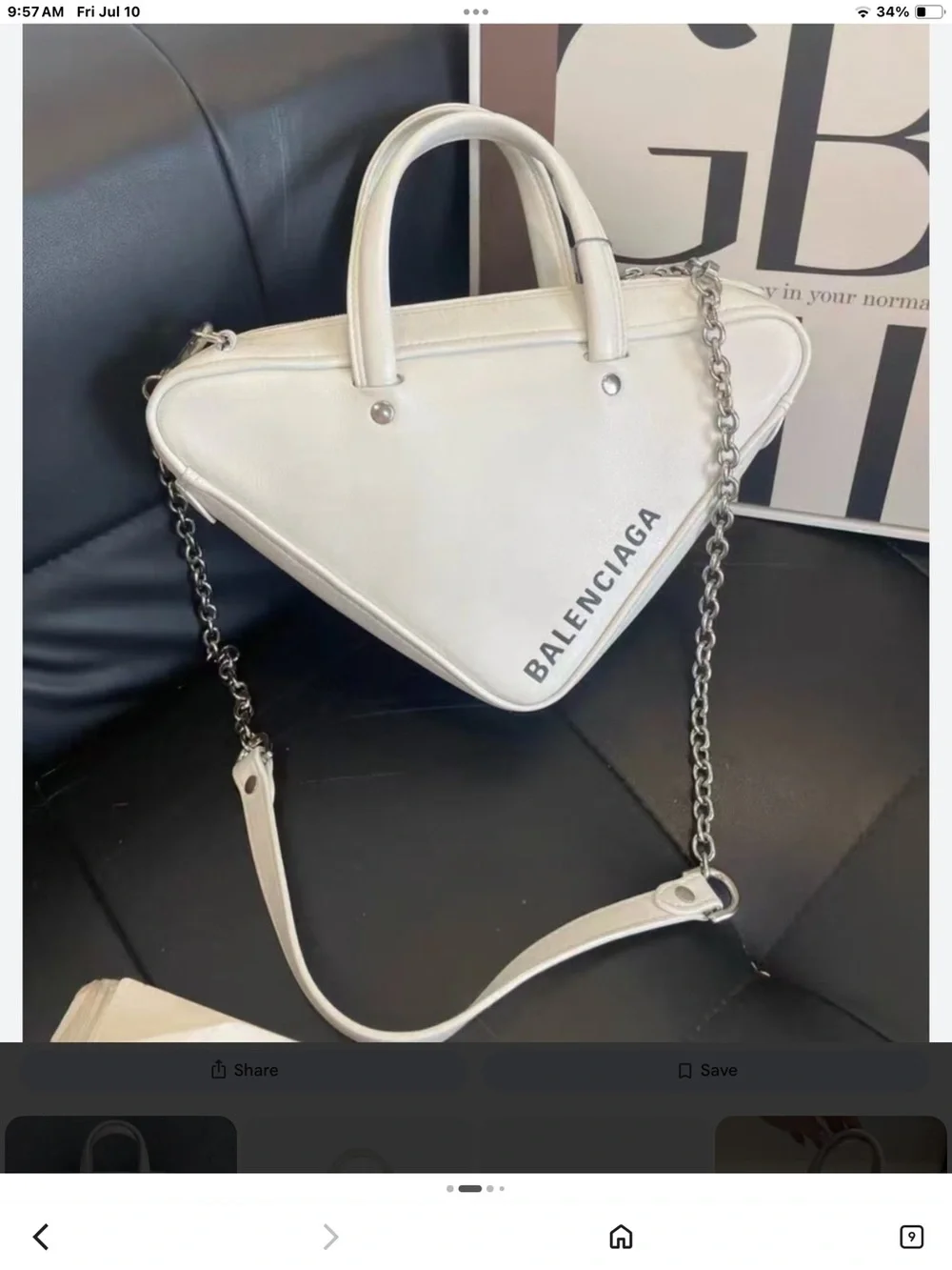 Balenciaga White handbags